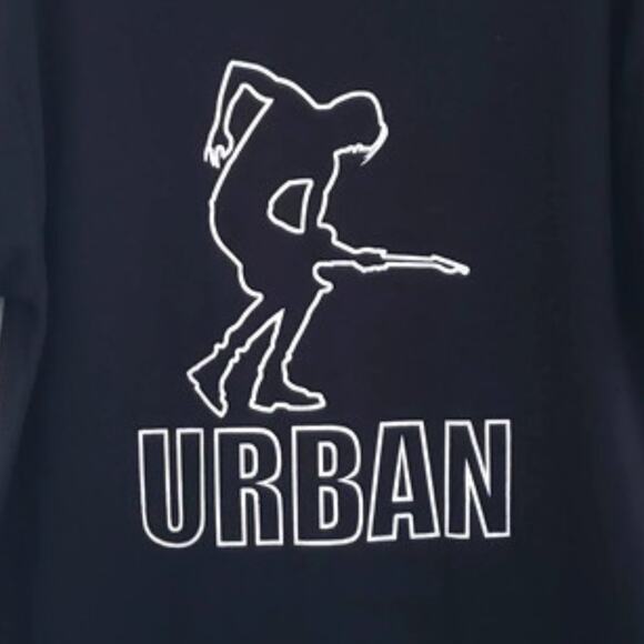 Gildan Men's Graphic Black Tee Short Sleeve Urban Large - Picture 4 of 6